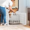 imageIRIS USA Dog Playpen Mesh Top 46quot x 46quot Top Cover for IRIS USA 4Panel Pet Playpen with Metal Lock CI604 Washable Durable Nylon Mesh Material Playpen Not Included WhiteWhite