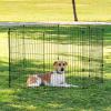 imageIRIS USA Metal Dog Playpen 8Panel 42quot Pet Playpen Puppy Playpen IndoorOutdoor Dog Fence 58 x 58 x 42 Foldable Customizable BlackBlack