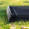 imageIRIS USA Metal Dog Playpen 8Panel 42quot Pet Playpen Puppy Playpen IndoorOutdoor Dog Fence 58 x 58 x 42 Foldable Customizable BlackBlack