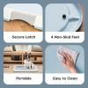 imageIRIS USA Pee Pad Holder  For Potty Training Regular Sized Dog ampamp Puppy Pee Pads Secured Latches NonSkid Feet Leak Protection Fits 22quotx22quot Pad or Larger Square Dark GrayBlue