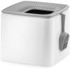 imageIRIS USA Premium Top Entry Cat Litter Box with Scoop Square Enclosure for Cat and Kitty WhiteGrayWhite w Scoop