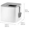 imageIRIS USA Premium Top Entry Cat Litter Box with Scoop Square Enclosure for Cat and Kitty WhiteGrayWhite w Scoop