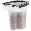 imageIRIS USA WeatherPro Airtight Pet Food Storage Container Up to 65 lbs Treat Box for Dog Cat and Bird Food Keep Fresh Translucent Body Easy Clean Up BPA free ClearBlack