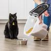 imageIRIS USA WeatherPro Airtight Pet Food Storage Container Up to 65 lbs Treat Box for Dog Cat and Bird Food Keep Fresh Translucent Body Easy Clean Up BPA free ClearBlack
