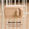 imageUSA Medium Dog Crate Dog Kennel Indoor with Sliding Door ampamp Bottom Tray Dog Cage Wire Pet Pen with Bottom Tray Stylish WoodLike Trim Light BrownLight Brown