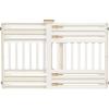 image24quot 39quot Dog Gate Plastic Pet Gate Indoor Expandable Portable Dog Gate for Doorways 25quot H White