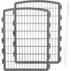 imageIRIS USA 34 Pet Playpen 2 Panel AddOn with Connecting Rods Dog Playpen Small Medium Large Dogs HeavyDuty Molded Plastic RustFree NonSkid Rubber Feet Easy Assemble Customizable GrayDark Gray