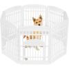imageIRIS USA 34quot 8Panel Pet Dog Puppy Playpen with Door For Medium and Large Dogs Keep Pets Secure Easy Assemble Fold It Down Easy Storing Customizable White34 H