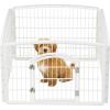 imageIRIS USA Dog Playpen Mesh Top 46quot x 46quot Top Cover for IRIS USA 4Panel Pet Playpen with Metal Lock CI604 Washable Durable Nylon Mesh Material Playpen Not Included WhiteWhite