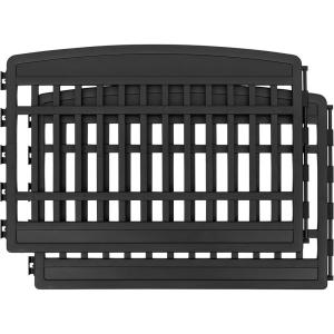 imageIRIS USA 34quot 2Panel AddOn Panels Pet Dog Puppy Playpen Foldable Customizable BlackBlack