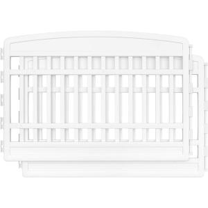 imageIRIS USA 34quot 2Panel AddOn Panels Pet Dog Puppy Playpen Foldable Customizable BlackWhite