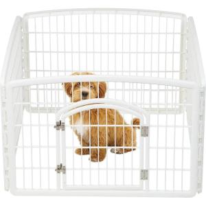 imageIRIS USA Dog Playpen Mesh Top 46quot x 46quot Top Cover for IRIS USA 4Panel Pet Playpen with Metal Lock CI604 Washable Durable Nylon Mesh Material Playpen Not Included WhiteWhite