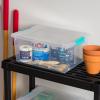 imageIRIS USA 2 Qt Plastic Storage Bins Containers with Lids 6 Pack Sensory Bin Craft Storage Craft Organizers and Storage Organizing Container for Home Office and Art Supplies Stackable Clear12 Qt  4 Pack
