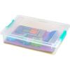 imageIRIS USA 2 Qt Plastic Storage Bins Containers with Lids 6 Pack Sensory Bin Craft Storage Craft Organizers and Storage Organizing Container for Home Office and Art Supplies Stackable Clear6 Qt  4 Pack