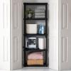 imageIRIS USA 2Shelf Heavy Duty Plastic Storage Shelves 80lb Capacity 17quotH x 24quotW x 12quotD Medium Modular Shelving Unit Storage Organizer for Garage Home Bathroom ampamp Laundry Storage Rack  Black5Tier