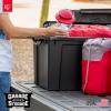 imageIRIS USA 3 Gallon Lockable Storage Bins with Lids 5 Pack  Made in USA Heavy Duty Stackable Containers Garage Organizing Bins Moving Tubs Rugged Sturdy Equipment Utility Box  BlackOrangeBlack