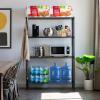 imageIRIS USA 4Tier Shelves 48quotL x 18quotW x 73quotH Up to 1200 lb Adjustable Garage Shelving Heavy Duty Metal Storage Shelves Wire Rack Removable Locking Wheel Shed Office Kitchen Garage Organizer Shelf4Tier
