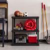 imageIRIS USA 4Tier Shelves 48quotL x 18quotW x 73quotH Up to 1200 lb Adjustable Garage Shelving Heavy Duty Metal Storage Shelves Wire Rack Removable Locking Wheel Shed Office Kitchen Garage Organizer Shelf3Tier