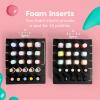 imageIRIS USA 4quot x 6quot Photo Storage Box Craft Keeper 2Pack Transparent Handle Container with 16 Organization Cases for Pictures Crafts Scrapbooking Stationery Storage and Organization ClearClear