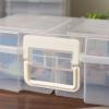 imageIRIS USA 4quot x 6quot Photo Storage Box Craft Keeper 2Pack Transparent Handle Container with 16 Organization Cases for Pictures Crafts Scrapbooking Stationery Storage and Organization ClearClear