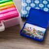 imageIRIS USA 4quot x 6quot Photo Storage Box Craft Keeper 2Pack Transparent Handle Container with 16 Organization Cases for Pictures Crafts Scrapbooking Stationery Storage and Organization ClearMulticolorPearl