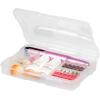 imageIRIS USA 4quot x 6quot Photo Storage Box Craft Keeper 2Pack Transparent Handle Container with 16 Organization Cases for Pictures Crafts Scrapbooking Stationery Storage and Organization ClearClear