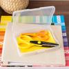 imageIRIS USA 4quot x 6quot Photo Storage Box Craft Keeper Transparent Handle Container with 16 Organization Cases For Pictures Crafts Scrapbooking Stationery Storage and Organization ClearClear