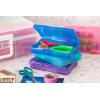 imageIRIS USA 4quot x 6quot Photo Storage Box Craft Keeper Transparent Handle Container with 16 Organization Cases For Pictures Crafts Scrapbooking Stationery Storage and Organization ClearMulticolor