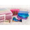 imageIRIS USA 4quot x 6quot Photo Storage Box Craft Keeper Transparent Handle Container with 16 Organization Cases For Pictures Crafts Scrapbooking Stationery Storage and Organization ClearMulticolor