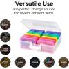 imageIRIS USA 4quotx 6quot Photo Storage Box Container Keeper Organizer 2Pack Main Container with 16 Organization Cases for Pictures Crafts Scrapbooking Stationery Protection Organization MulticolorClear
