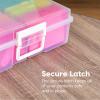 imageIRIS USA 4quotx 6quot Photo Storage Box Container Keeper Organizer 2Pack Main Container with 16 Organization Cases for Pictures Crafts Scrapbooking Stationery Protection Organization MulticolorClear