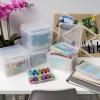 imageIRIS USA 5quot x 7quot Photo Storage Craft Keeper Main Container with 6 Organization Cases For Pictures Crafts Scrapbooking Stationery Storage Protection and Organization ClearClear  small