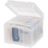 imageIRIS USA 5quot x 7quot Photo Storage Craft Keeper Main Container with 6 Organization Cases For Pictures Crafts Scrapbooking Stationery Storage Protection and Organization ClearClear  small