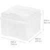 imageIRIS USA 5quot x 7quot Photo Storage Craft Keeper Main Container with 6 Organization Cases For Pictures Crafts Scrapbooking Stationery Storage Protection and Organization ClearClear  small