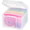 imageIRIS USA 5quot x 7quot Photo Storage Craft Keeper Main Container with 6 Organization Cases For Pictures Crafts Scrapbooking Stationery Storage Protection and Organization ClearClear  small