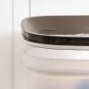 imageIRIS USA Airtight Dog Food Storage Container Up to 25 lbs Premium 60 Improved Airtightness with Seal ampamp Air Valve 2 Cup Scoop Removable Wheels Keep Fresh Pet Food Bin Holder BlackBrown Lid