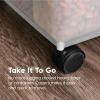 imageIRIS USA Airtight Dog Food Storage Container WeatherPro Up to 25 lbs Removable Wheels for Dog Cat Bird and Other Pet Food Storage Bin Keep Fresh Translucent Body Made in USA ClearBlackClearBlack