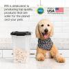 imageIRIS USA Airtight Dog Food Storage Container WeatherPro Up to 25 lbs Removable Wheels for Dog Cat Bird and Other Pet Food Storage Bin Keep Fresh Translucent Body Made in USA ClearBlackClearBlack