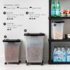 imageIRIS USA Airtight Dog Food Storage Container WeatherPro Up to 25 lbs Removable Wheels for Dog Cat Bird and Other Pet Food Storage Bin Keep Fresh Translucent Body Made in USA ClearBlackClearBlack