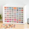 imageIRIS USA Bead Organizer Storage Bin Drawer Cabinet 64Drawer Plastic Organization Chest for Screws Bolts Nails Hardware Small Parts Electronics Charm Tools Scrapbook Art Craft Hobby Supplies  WhiteWhite