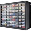 imageIRIS USA Bead Organizer Storage Bin Drawer Cabinet 64Drawer Plastic Organization Chest for Screws Bolts Nails Hardware Small Parts Electronics Charm Tools Scrapbook Art Craft Hobby Supplies  WhiteBlack