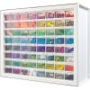 imageIRIS USA Bead Organizer Storage Bin Drawer Cabinet 64Drawer Plastic Organization Chest for Screws Bolts Nails Hardware Small Parts Electronics Charm Tools Scrapbook Art Craft Hobby Supplies  WhiteWhite