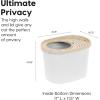 imageIRIS USA Cat Litter Box Large Top Entry with Litter Catching Lid and Scoop Dog Proof Enclosed Cat Litter Box GrayWhiteWhite