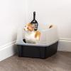 imageIRIS USA Open Top Cat Litter Tray with Scoop and Scatter Shield Black  10 Lbs  1275 Qt WeatherPro Airtight Pet Food Storage Container Set Sturdy Easy to Clean Keep Pests Out ClearBlack