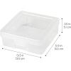 imageIRIS USA Pencil Case Box Storage Container for Organizing with Snap Lid 10Pack Big Capacity Stackable Plastic Pen Pouch for Craft Hobby Art Supplies Journaling Stationery Sticker Clear SmallSmall  18 Pack