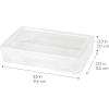 imageIRIS USA Pencil Case Box Storage Container for Organizing with Snap Lid 10Pack Big Capacity Stackable Plastic Pen Pouch for Craft Hobby Art Supplies Journaling Stationery Sticker Clear SmallMedium  10 Pack