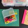 imageIRIS USA Pencil Case Box Storage Container for Organizing with Snap Lid 10Pack Big Capacity Stackable Plastic Pen Pouch for Craft Hobby Art Supplies Journaling Stationery Sticker Clear SmallMedium  10 Pack