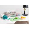 imageIRIS USA Pencil Case Box Storage Container for Organizing with Snap Lid 10Pack Big Capacity Stackable Plastic Pen Pouch for Craft Hobby Art Supplies Journaling Stationery Sticker Clear SmallSmall  18 Pack