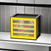 imageIRIS USA Small Drawer Organizer Storage 16Drawer Craft Cabinet for Screws Hardware Art Supplies Small Parts Nuts Bolts Nails Tool Container Drink Packet and Water Flavor Packet Organizer YellowYellow