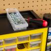 imageIRIS USA Small Drawer Organizer Storage 16Drawer Craft Cabinet for Screws Hardware Art Supplies Small Parts Nuts Bolts Nails Tool Container Drink Packet and Water Flavor Packet Organizer YellowYellow